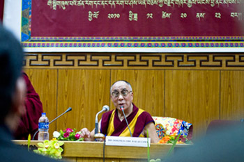 Молебен о долголетии Его Святейшества Далай-ламы в Сиккиме