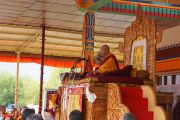 Его Святейшество Далай-лама открывает четырехдневные учения в Лехе, Ладак. Штат Джамму и Кашмир, Индия. 4 августа 2012 г. Фото: Джереми Рассел (офис ЕСДЛ)