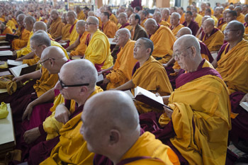 В монастыре Ганден Джангце возобновились учения Далай-ламы по ламриму, начатые в 2012 году