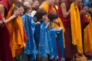 На учениях Его Святейшества Далай-ламы для буддистов России в Дели (Индия). 18 декабря 2014 г. Фото: Тензин Чойджор (офис ЕСДЛ)