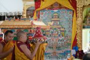 Церемония подношения Его Святейшеству Далай-ламе молебна о долгой жизни в его резиденции Шивацель Пходранг в Чогламсаре. Ладак, штат Джамму и Кашмир, Индия. 13 августа 2016 г. Фото: Тензин Чойджор (офис ЕСДЛ)