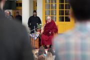 Его Святейшество Далай-лама дарует наставления более чем 600 паломникам, прибывшим из 50 стран мира. Дхарамсала, Индия. 5 марта 2018 г. Фото: Тензин Чойджор.